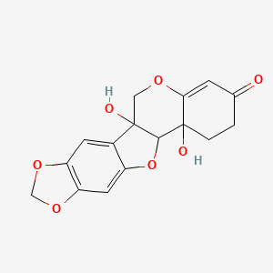 molecular formula C16H14O7 B12304585 Pterocarpadiol C 
