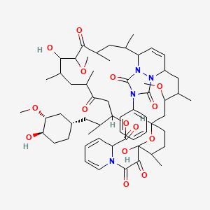10,27-Dihydroxy-21-[1-[(1S,3R,4R)-4-hydroxy-3-methoxycyclohexyl]propan-2-yl]-4,28-dimethoxy-3,9,24,26,30,32-hexamethyl-36-phenyl-20,41-dioxa-13,34,36,38-tetrazapentacyclo[31.5.2.16,10.013,18.034,38]hentetraconta-14,16,39-triene-11,12,19,23,29,35,37-heptone