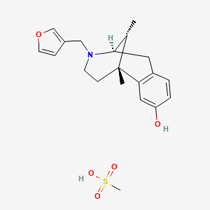 (-)-2-(3-Furylmethyl)-2'-hydroxy-5,9-alpha-dimethyl-6,7-benzomorphan-methansulfonat [German]
