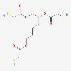 molecular formula C12H20O6S3 B012305 1,2,6-Hexanetriyl tris(mercaptoacetate) CAS No. 19759-80-9