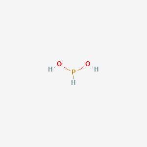 molecular formula H3O2P B1230501 Phosphonous acid CAS No. 14332-09-3