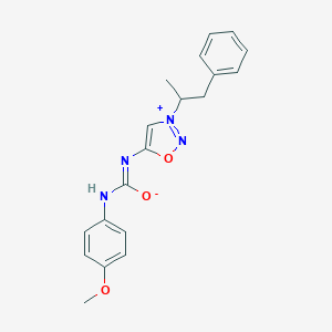 N-(4-methoxyphenyl)-N'-[3-(1-phenylpropan-2-yl)oxadiazol-3-ium-5-yl]carbamimidate