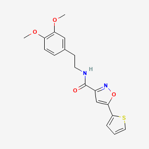 N-[2-(3,4-dimethoxyphenyl)ethyl]-5-thiophen-2-yl-3-isoxazolecarboxamide