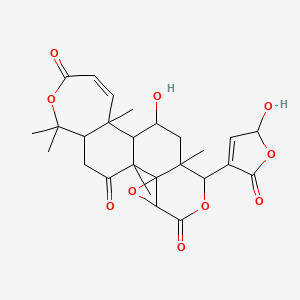 molecular formula C26H30O10 B12305139 21,23-Dihydro-23-hydroxy-21-oxozapoterin 