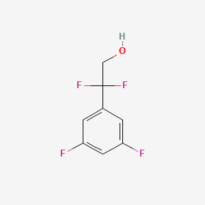 molecular formula C8H6F4O B12305239 2-(3,5-Difluorophenyl)-2,2-difluoroethan-1-ol 