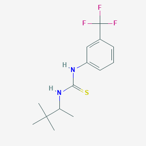 molecular formula C14H19F3N2S B1230524 1-(3,3-Dimethylbutan-2-yl)-3-[3-(trifluoromethyl)phenyl]thiourea 