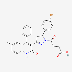 molecular formula C29H24BrN3O4 B1230525 dqp-1105 