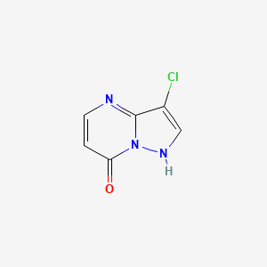 molecular formula C6H4ClN3O B12305500 3-Chloro-4h-pyrazolo[1,5-a]pyrimidin-7-one CAS No. 2092929-92-3