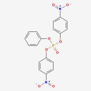 molecular formula C18H13N2O8P B1230566 Bis(4-nitrophenyl) phenyl phosphate CAS No. 38873-96-0