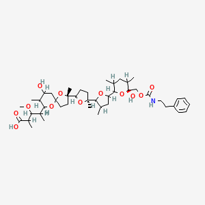 molecular formula C44H69NO12 B1230572 Antibiotic X-14667A CAS No. 75761-62-5