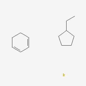 molecular formula C13H22Ir B12305772 Cyclohexa-1,3-diene;ethylcyclopentane;iridium 
