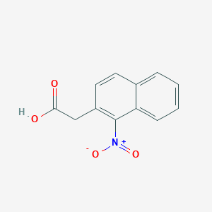 molecular formula C12H9NO4 B12305807 2-(1-Nitronaphthalen-2-yl)acetic acid 