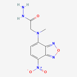 molecular formula C9H10N6O4 B1230584 NBD-CO-Hz CAS No. 221263-97-4