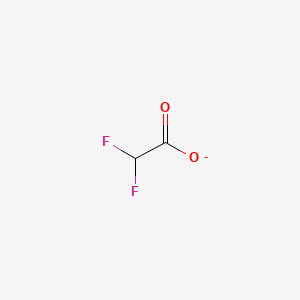 molecular formula C2HF2O2- B1230586 Difluoroacetate CAS No. 83193-04-8