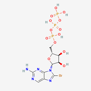 [[(2R,3S,4R,5R)-5-(2-amino-8-bromopurin-9-yl)-3,4-dihydroxyoxolan-2-yl]methoxy-hydroxyphosphoryl] phosphono hydrogen phosphate