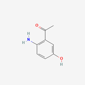 molecular formula C8H9NO2 B1230603 1-(2-Amino-5-hydroxyphenyl)ethanone CAS No. 30954-71-3