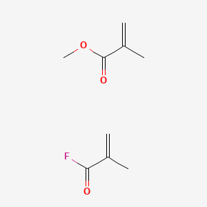 molecular formula C9H13FO3 B1230605 methyl 2-methylprop-2-enoate;2-methylprop-2-enoyl fluoride CAS No. 76624-12-9