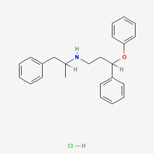 molecular formula C24H28ClNO B1230611 3-Phenyl-3-o-hydroxyphenyl-N-(phenylisopropyl)propylamine CAS No. 72962-58-4