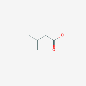 molecular formula C5H9O2- B1230618 isopropylacetate 