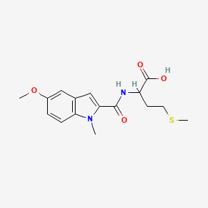 molecular formula C16H20N2O4S B12306195 (2S)-2-[(5-Methoxy-1-methyl-1H-indol-2-yl)formamido]-4-(methylsulfanyl)butanoic acid 