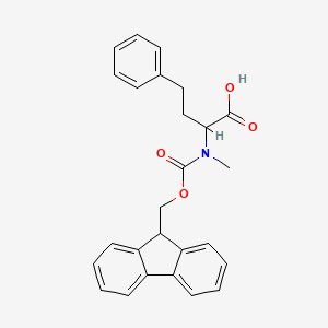 molecular formula C26H25NO4 B12306200 N-Fmoc-N-methyl-D-homophenylalanine 