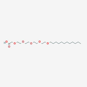 molecular formula C22H44O7 B1230627 3,6,9,12,15-Pentaoxaheptacosanoicacid CAS No. 21127-45-7