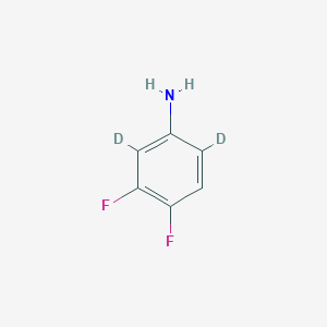 molecular formula C6H5F2N B12306340 3,4-Difluoroaniline-d2 