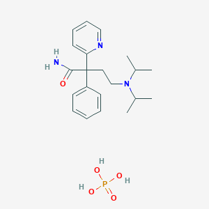 molecular formula C21H32N3O5P B123064 Disopyramide phosphate CAS No. 22059-60-5