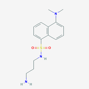 molecular formula C15H21N3O2S B12306447 N-(3-Aminopropyl)-5-(dimethylamino)naphthalene-1-sulfonamide CAS No. 34987-20-7