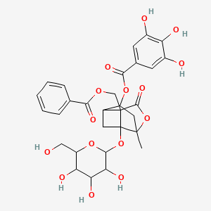 molecular formula C30H32O15 B12306564 4-O-Galloylalbiflorin 