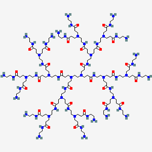 molecular formula C142H288N58O28 B12306653 PAMAM dendrimer, ethylenediamine core, generation 2.0 solution 