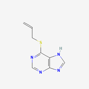 molecular formula C8H8N4S B1230668 6-(烯丙硫基)嘌呤 CAS No. 5443-88-9