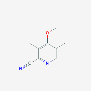 molecular formula C9H10N2O B123069 2-Pyridinecarbonitrile, 4-methoxy-3,5-dimethyl- CAS No. 104916-41-8