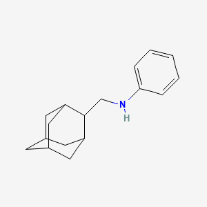 molecular formula C17H23N B12307008 N-[(adamantan-2-yl)methyl]aniline 