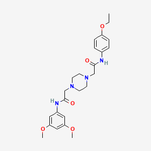 2-[4-[2-(3,5-dimethoxyanilino)-2-oxoethyl]-1-piperazinyl]-N-(4-ethoxyphenyl)acetamide