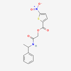 5-Nitro-2-thiophenecarboxylic acid [2-oxo-2-(1-phenylethylamino)ethyl] ester