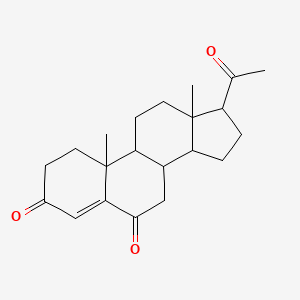 17-acetyl-10,13-dimethyl-2,7,8,9,11,12,14,15,16,17-decahydro-1H-cyclopenta[a]phenanthrene-3,6-dione