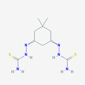 [[5-(Carbamothioylhydrazinylidene)-3,3-dimethylcyclohexylidene]amino]thiourea