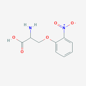 molecular formula C9H10N2O5 B12307385 O-(2-Nitrophenyl)-L-serine 