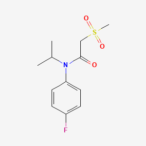 molecular formula C12H16FNO3S B12307413 Flufenacet-methylsulfone 