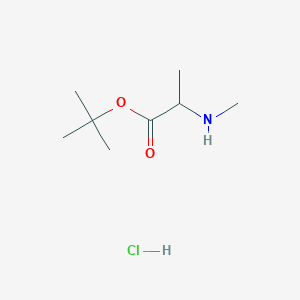 molecular formula C8H18ClNO2 B12307416 Tert-butyl 2-(methylamino)propanoate hydrochloride 