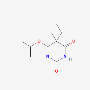 molecular formula C11H18N2O3 B1230743 5,5-Diethyl-6-isopropoxyuracil CAS No. 85432-38-8