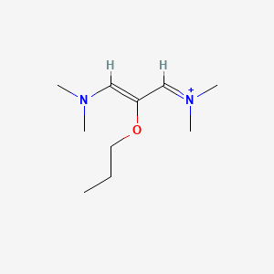 N-(3-(Dimethylamino)-2-propoxy-2-propenylidene)-N-methylmethanaminium