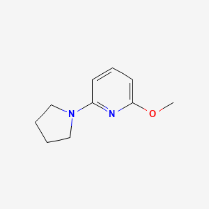 molecular formula C10H14N2O B12307481 2-Methoxy-6-(pyrrolidin-1-yl)pyridine 