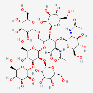 molecular formula C46H78N2O36 B1230751 Mannosyl(5)-N-acetyl(2)-glucose CAS No. 70573-04-5