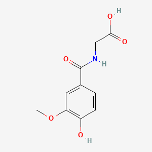molecular formula C10H11NO5 B1230757 Vanilloylglycine CAS No. 1212-04-0
