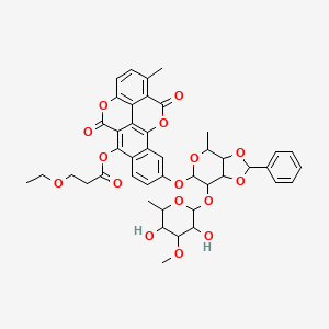 molecular formula C42H40O16 B1230782 Ist 622 CAS No. 128201-92-3