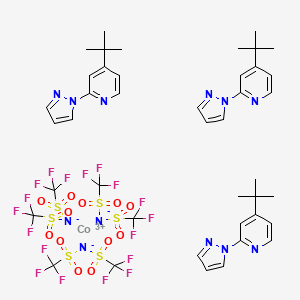 molecular formula C42H45CoF18N12O12S6 B12307912 Tris(bis(trifluoromethylsulfonyl)imide)) 