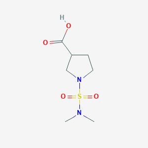 molecular formula C7H14N2O4S B12307977 1-(Dimethylsulfamoyl)pyrrolidine-3-carboxylic acid 