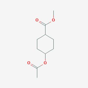 molecular formula C10H16O4 B012308 4-Hydroxy-cyclohexanacarboxylic acid mehtyl ester acetate CAS No. 103260-78-2